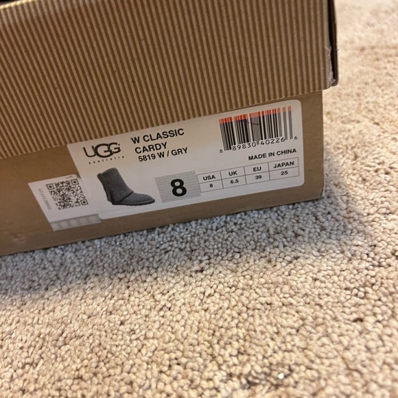 UGG Charcoal Knit Boots with Buttons - Picture 6 of 6